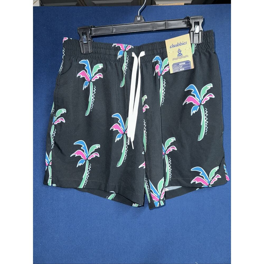 Chubbies Classic Swim Trunks Mens Medium Havana Nights Drawstring Waist DSGL1005